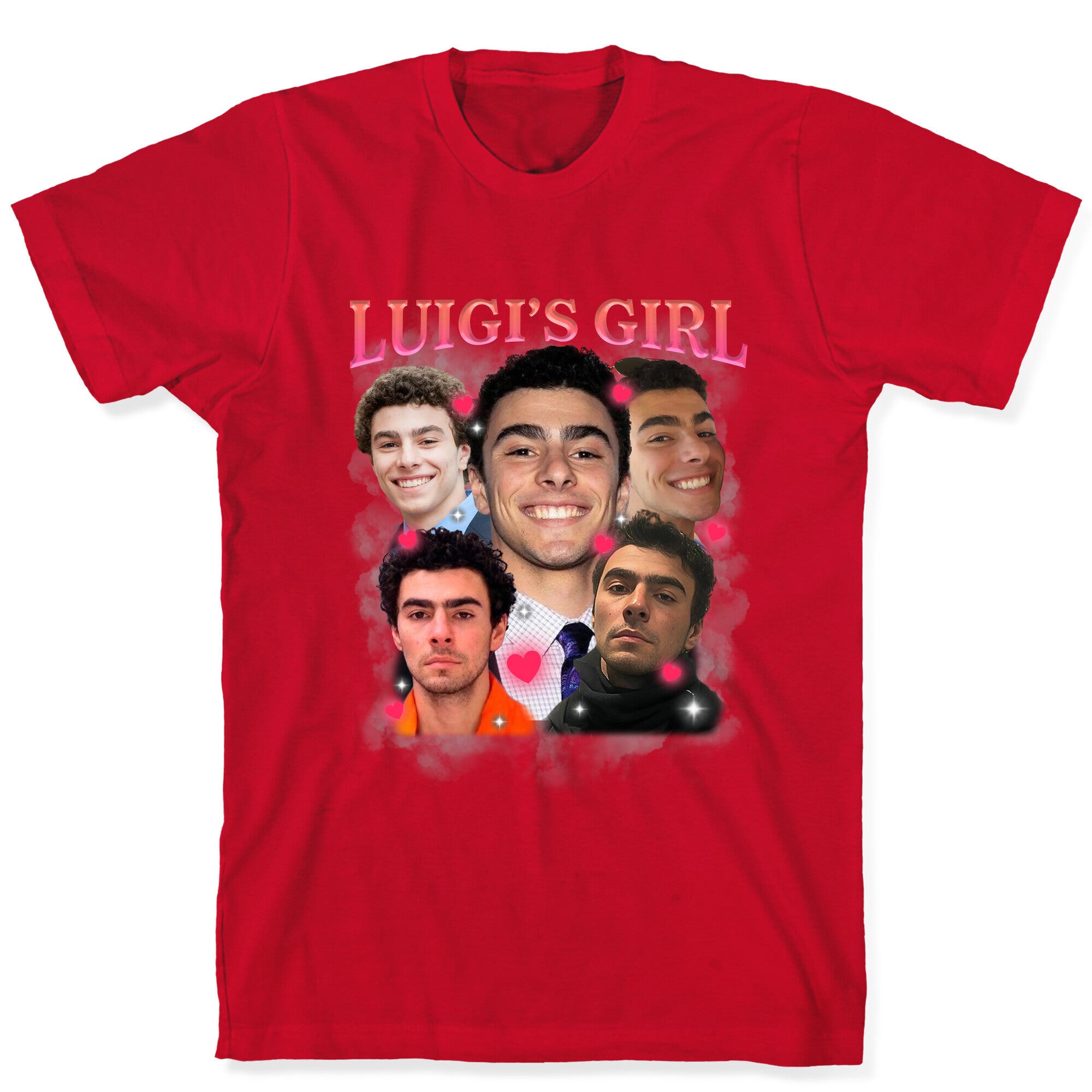 Luigis Girl Mangione Valentines Day T-Shirt
